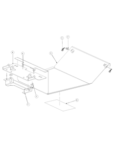 Floor Panel Assembly Diagram and Parts List for M60-KH 53AB5BDX750-27-HP Cub Cadet Lawn Tractor